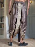 Bonedi Brown Pujo Dhoti - Image 3