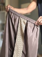 Bonedi Brown Pujo Dhoti - Image 12