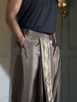 Bonedi Brown Pujo Dhoti - Image 7
