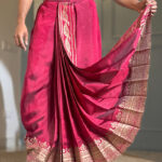 Maharaja Maroon Pujo Dhoti