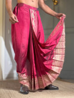 Maharaja Maroon Pujo Dhoti - Image 2