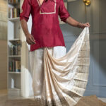Thakurbari Tassar Pujo Dhoti